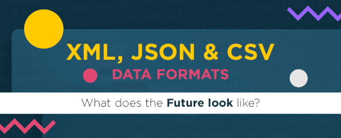 Visual representation of different data formats